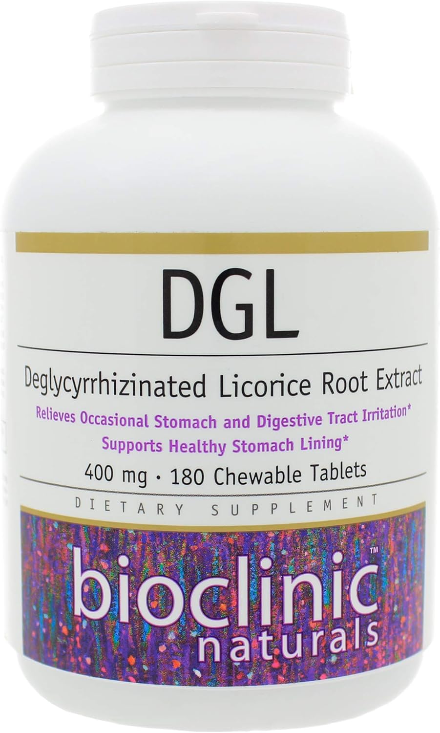 180 Tablets of DGL - Triple Pack - Bioclinic Naturals - Digestive Health Support