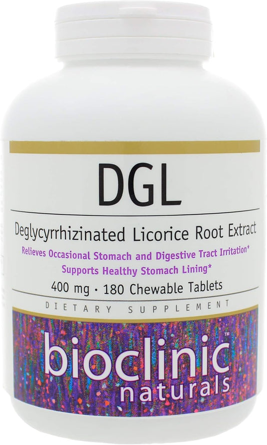 180 Tablets of DGL - Triple Pack - Bioclinic Naturals - Digestive Health Support