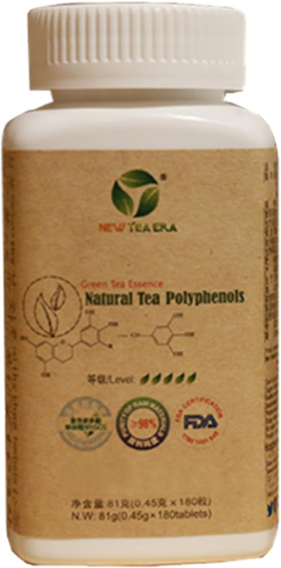 180 Tablets of New Tea Era Green Tea Extract with 98% Tea Polyphenols for Antioxidant and Immune Support