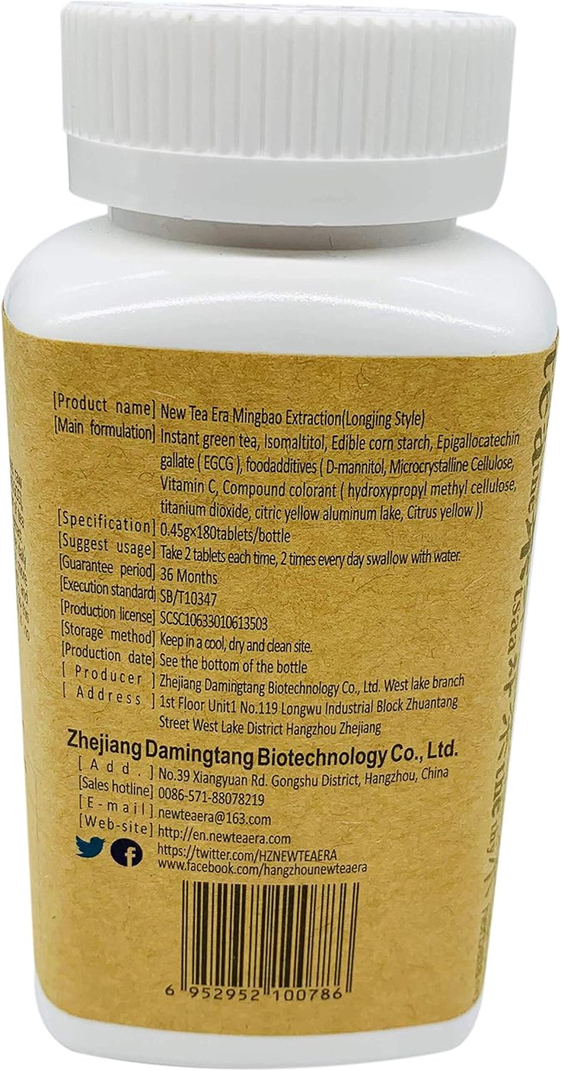 180 Tablets of New Tea Era Green Tea Extract with 98% Tea Polyphenols for Antioxidant and Immune Support