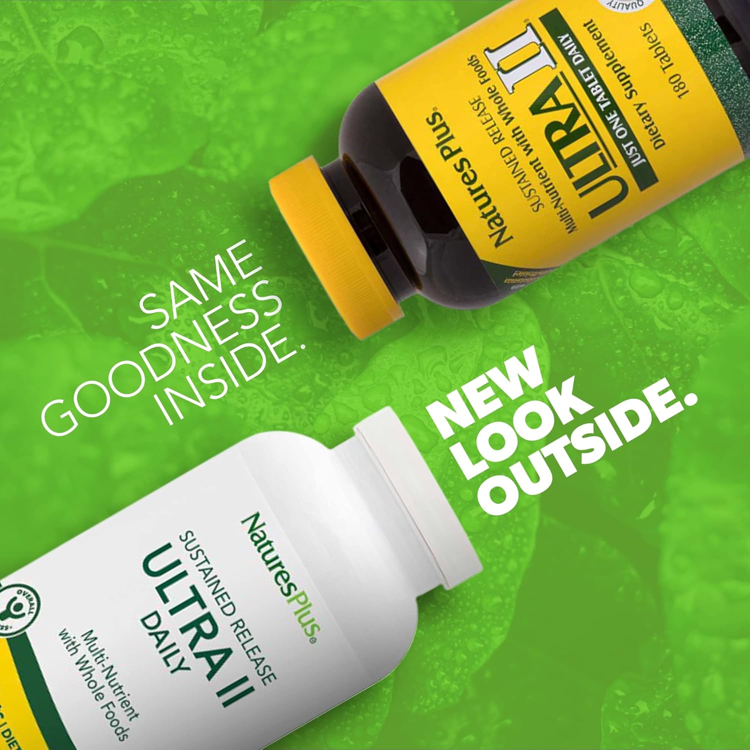 180 Vegetarian Tablets Natures Plus Ultra II Multivitamin - Sustained Release for Natural Energy & Overall Health - Whole Food Supplement