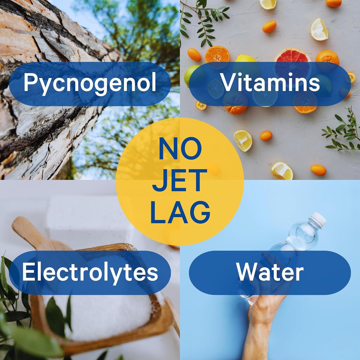 1ABOVE Anti Jet Lag Tablets - Citrus and Berry Flavors, 40 Count