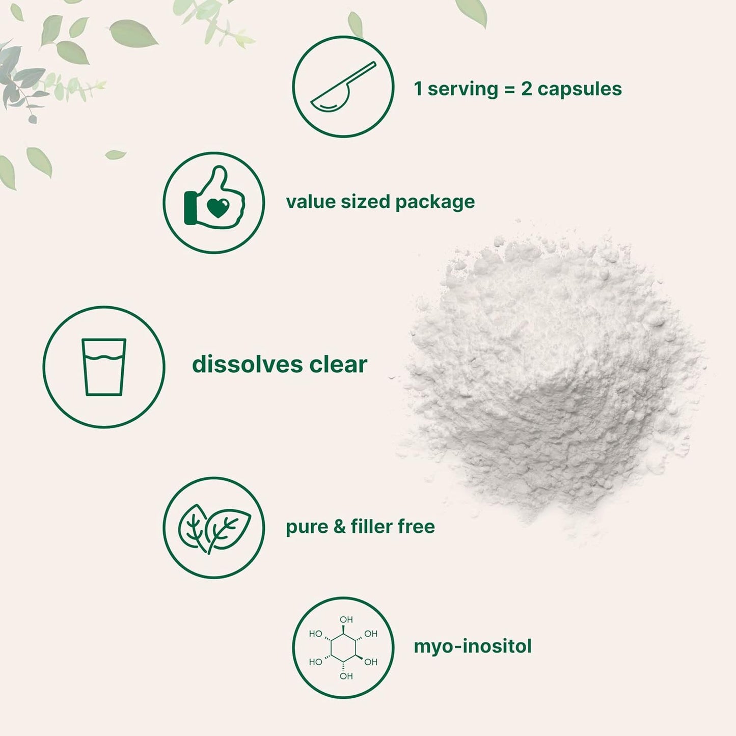 1KG Micro Ingredients Pure Myo-Inositol Powder - Supports Liver Health, Antioxidant, Hair Growth, Sleep - Non-GMO, Vegan
