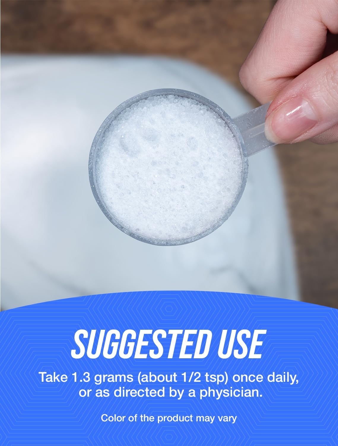 1kg Potassium Bicarbonate Powder - Food Grade Supplement, 1300mg per Serving (500mg Potassium) - Bulk Size