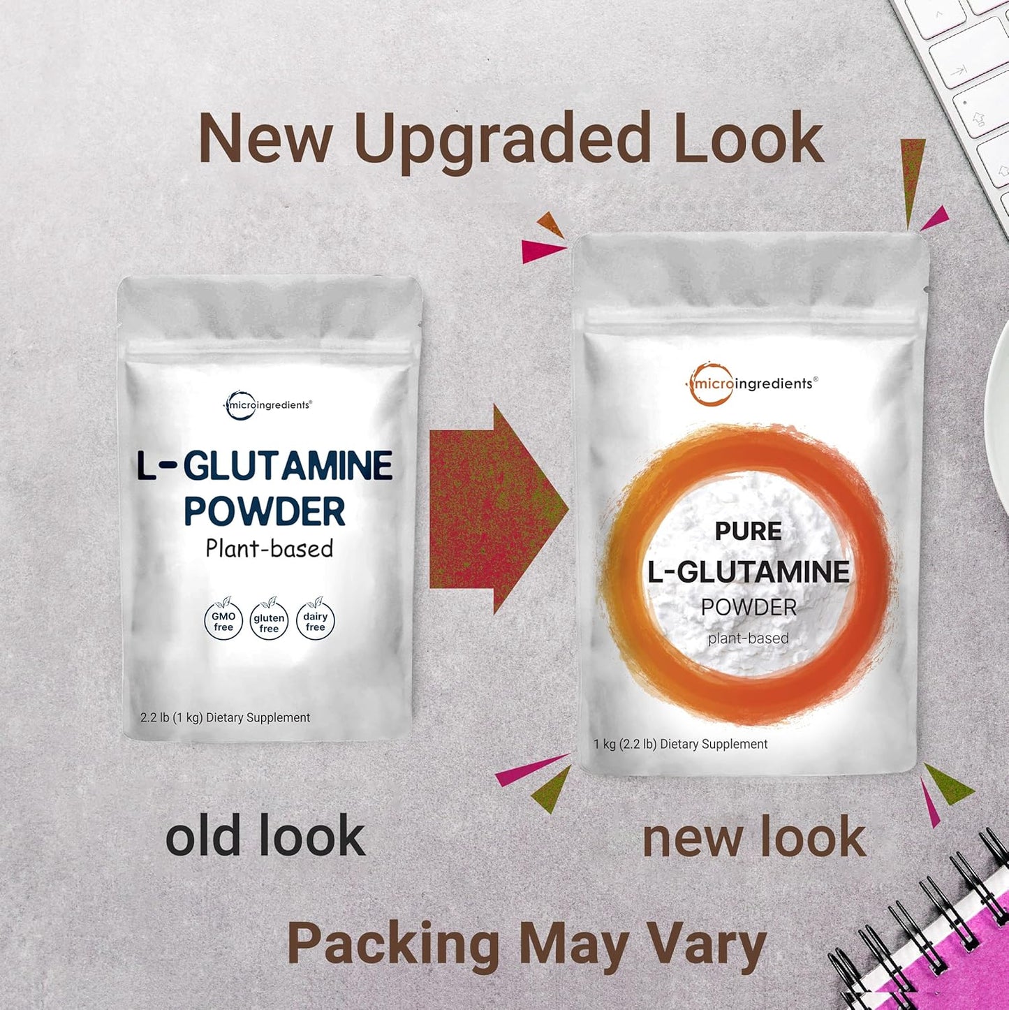 1Kg Pure L Glutamine Powder: Supports Gut Health, Muscle Recovery, Post Workout - Unflavored, Vegan, No Additives - Non-GMO & Gluten-Free