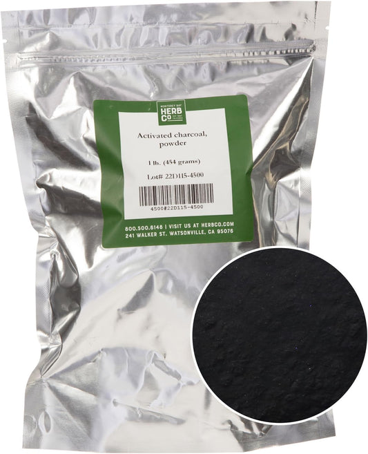 1lb Activated Charcoal Powder for Body Care, Face Masks, Toothpaste by Monterey Bay Herb Co.
