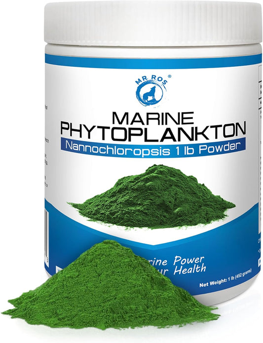 1lb Mr. Ros Marine Phytoplankton: Eco-Friendly Superfood Boosts Wellbeing for Dogs, Men, and Women
