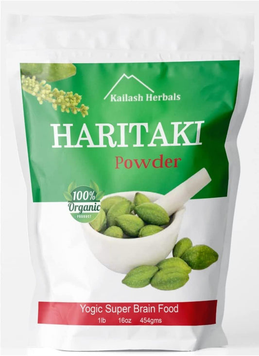 1lb Organic Haritaki Powder - USDA Certified for Digestive Health & Detox - Terminalia Chebula Vata Support