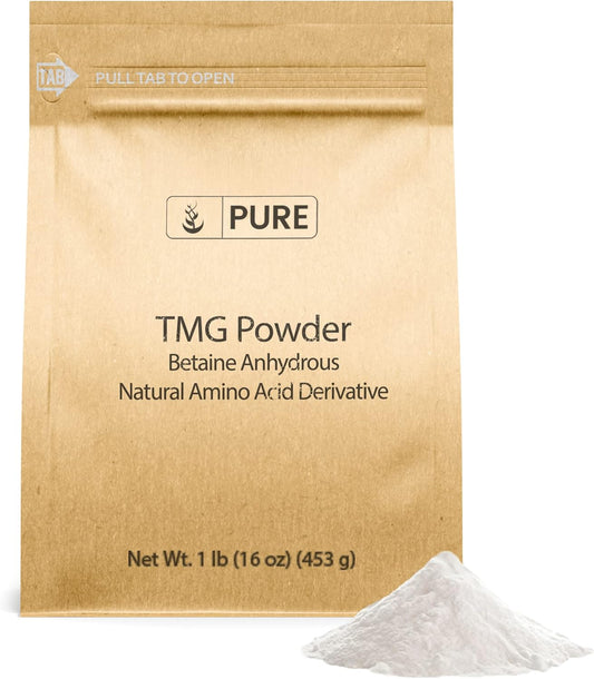 1lb Trimethylglycine (TMG) Powder with Pure Original Ingredients - Vegan & Gluten-Free