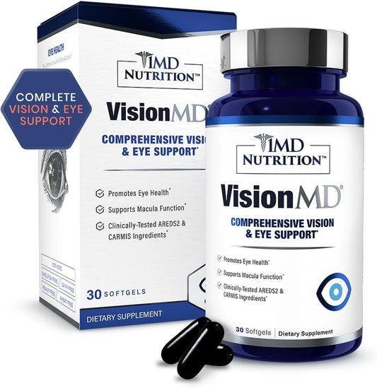 1MD Nutrition Convergence VisionMD Eye Vitamin - AREDS 2 Formula - 30 Softgels - Eye Support Supplement