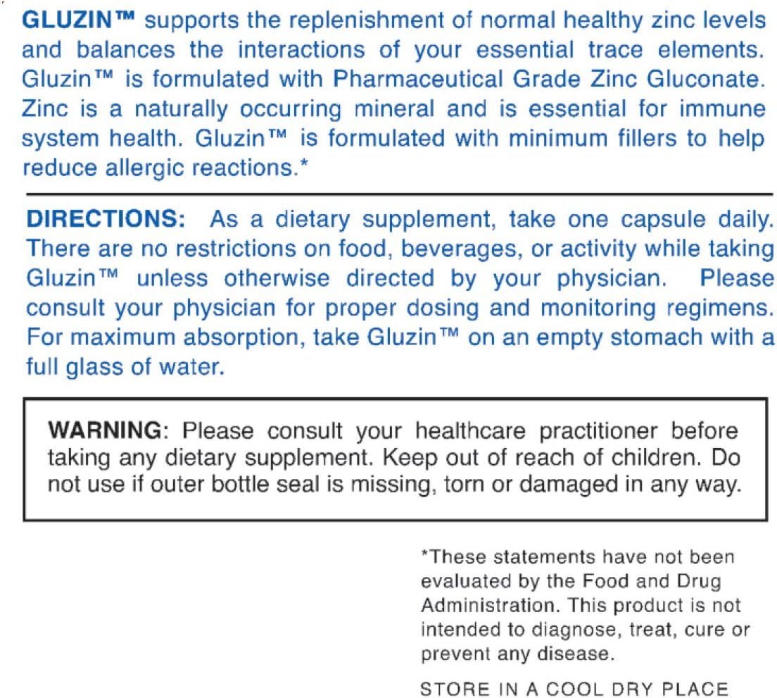 2 Bottles of Extreme V Gluzin 50MG Pharmaceutical Grade Zinc for Frontline Defense - Vegan Friendly (120 Vegetarian Capsules)