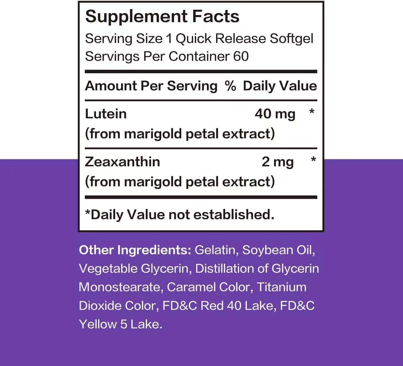 2 Bottles of Mission Hill Foods Premium Lutein & Zeaxanthin Eye Health Supplement - 4 Month Supply - 40mg - 120 Softgels - Vitamin Pills for Eyes - Non-GMO & Gluten Free