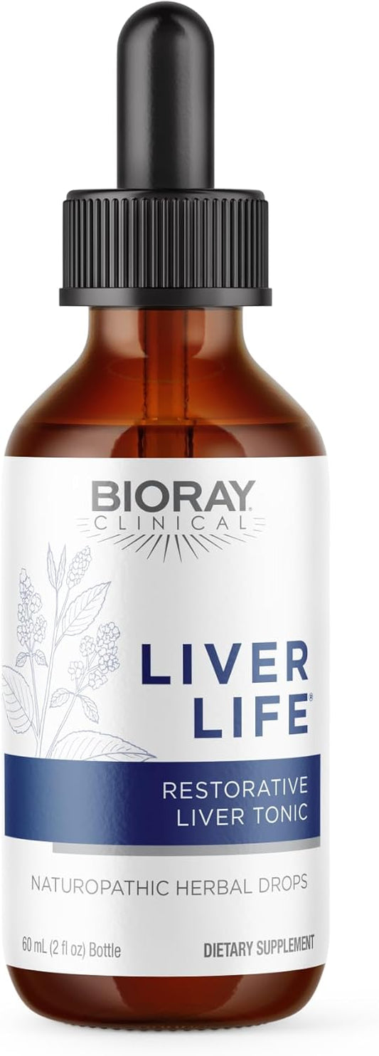 2 fl oz BIORAY Clinical Liver Life: Supports Liver Health, Non-GMO, Vegetarian, Gluten Free