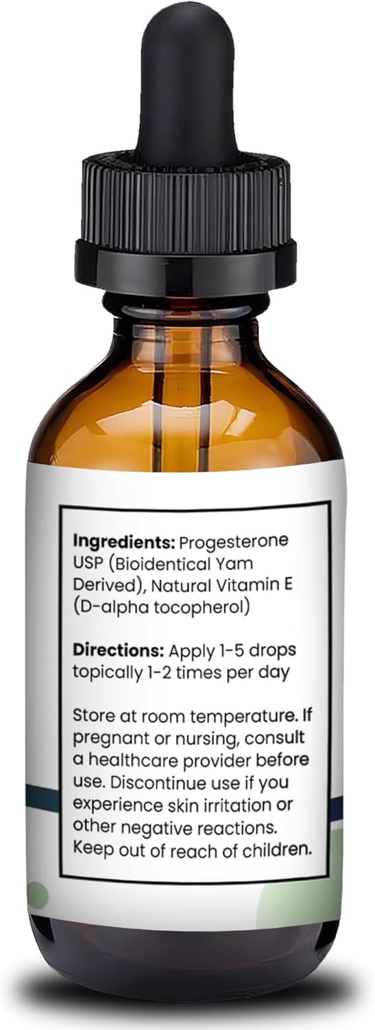 2 fl oz EPOTHEX Progesterone Vitamin E Oil with Bioidentical Progesterone Powder USP, D-Alpha Tocopherol Natural Vitamin E Oil, Made in USA - Topical & Cosmetic Use