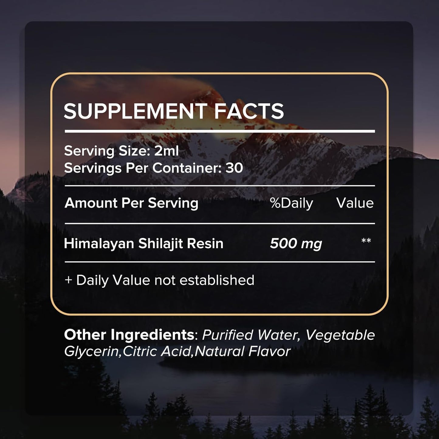 2 FL OZ Jitagix Himalayan Shilajit Drops with Fulvic Acid and Trace Minerals for Energy, Immunity, and Vitality