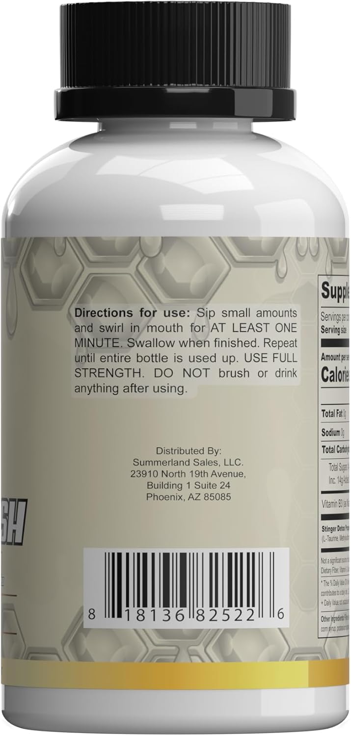 2 fl oz Stinger Detox Mouthwash - Alcohol-Free Formula for Oral Health & Cleanse