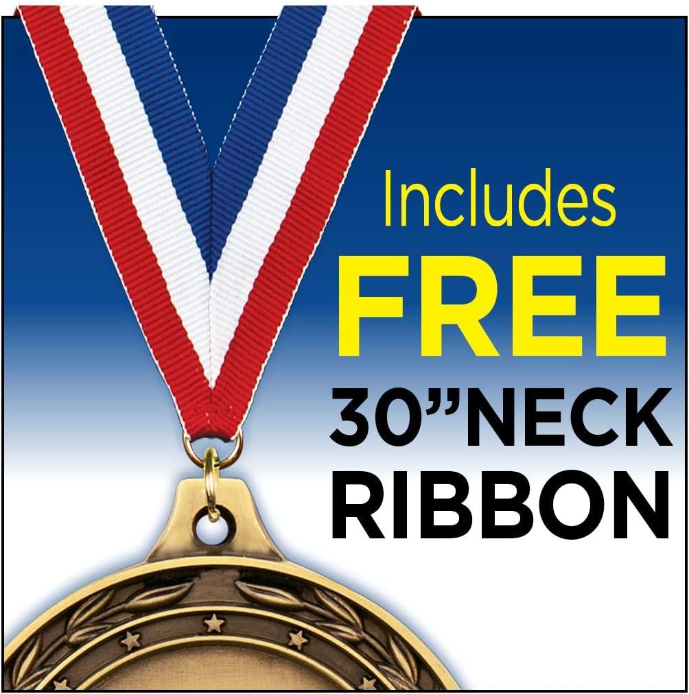 2" Gold Flag Football Medals with Free Custom Engraving - Crown Awards