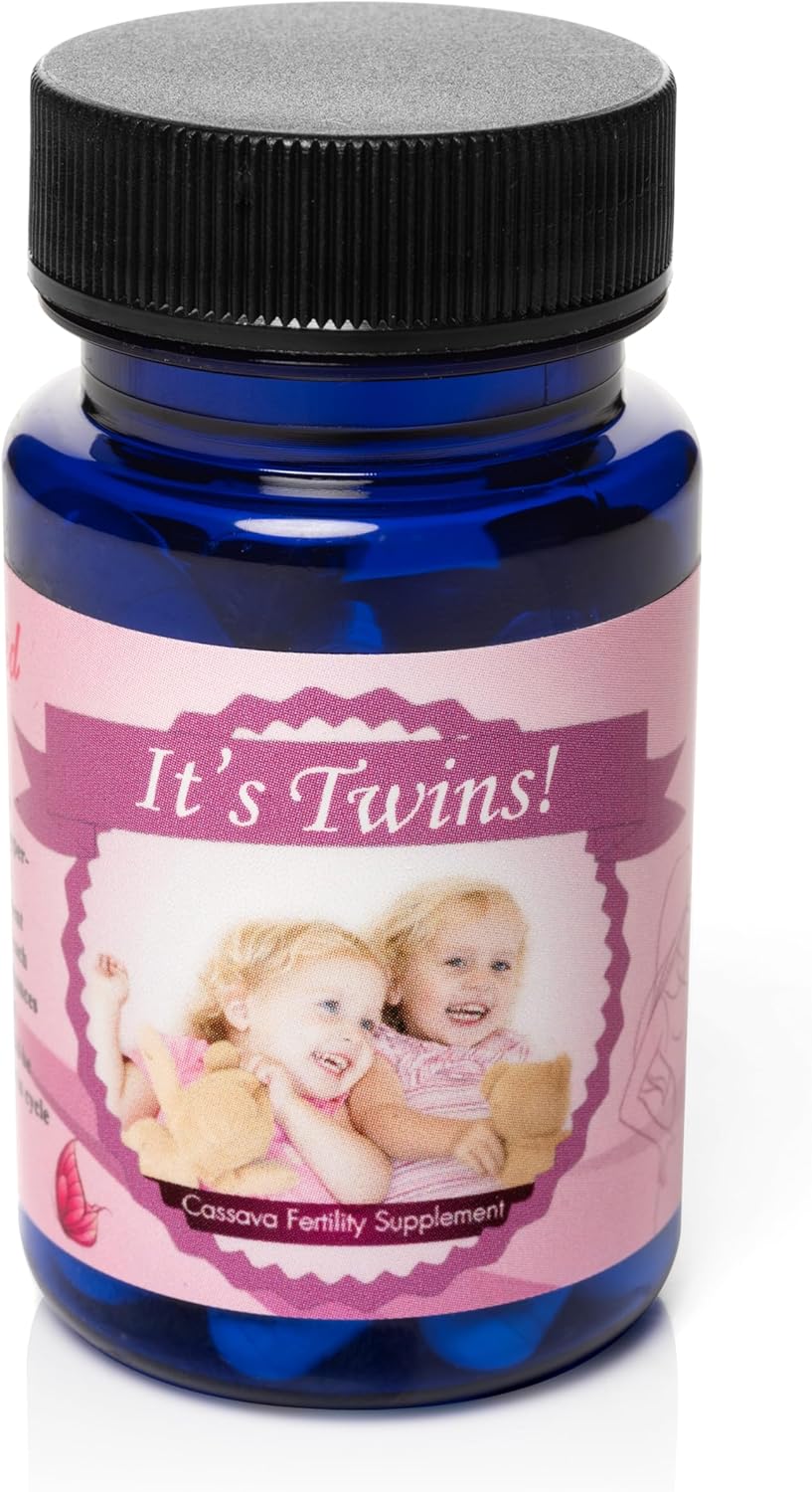 2 Month Supply Cassava Root Fertility Supplement - Boosts Chance of Twins - Natural Pregnancy Vitamin
