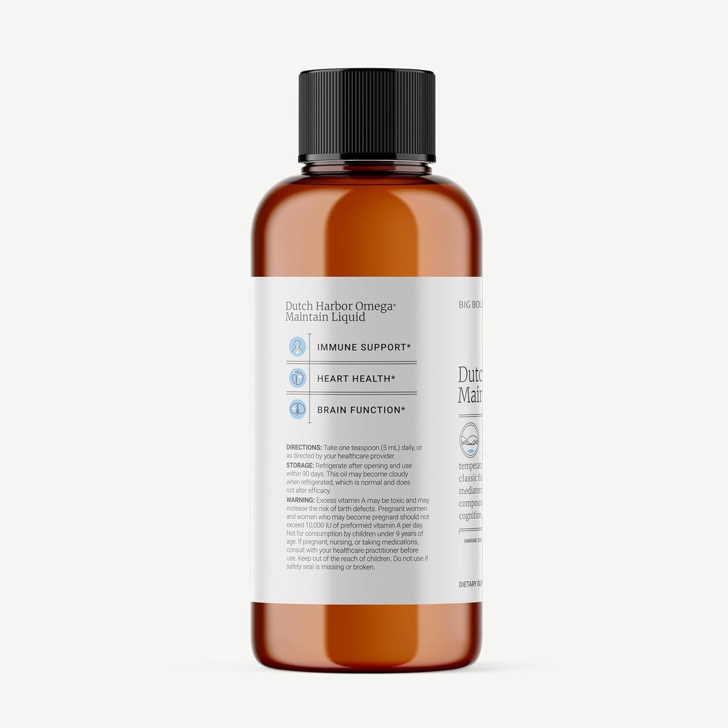 2 Month Supply Dutch Harbor Omega™ Wild Alaskan Cod Liver Fish Oil with Omega-3 Fatty Acids for Health, 8 oz. Lemon Flavor