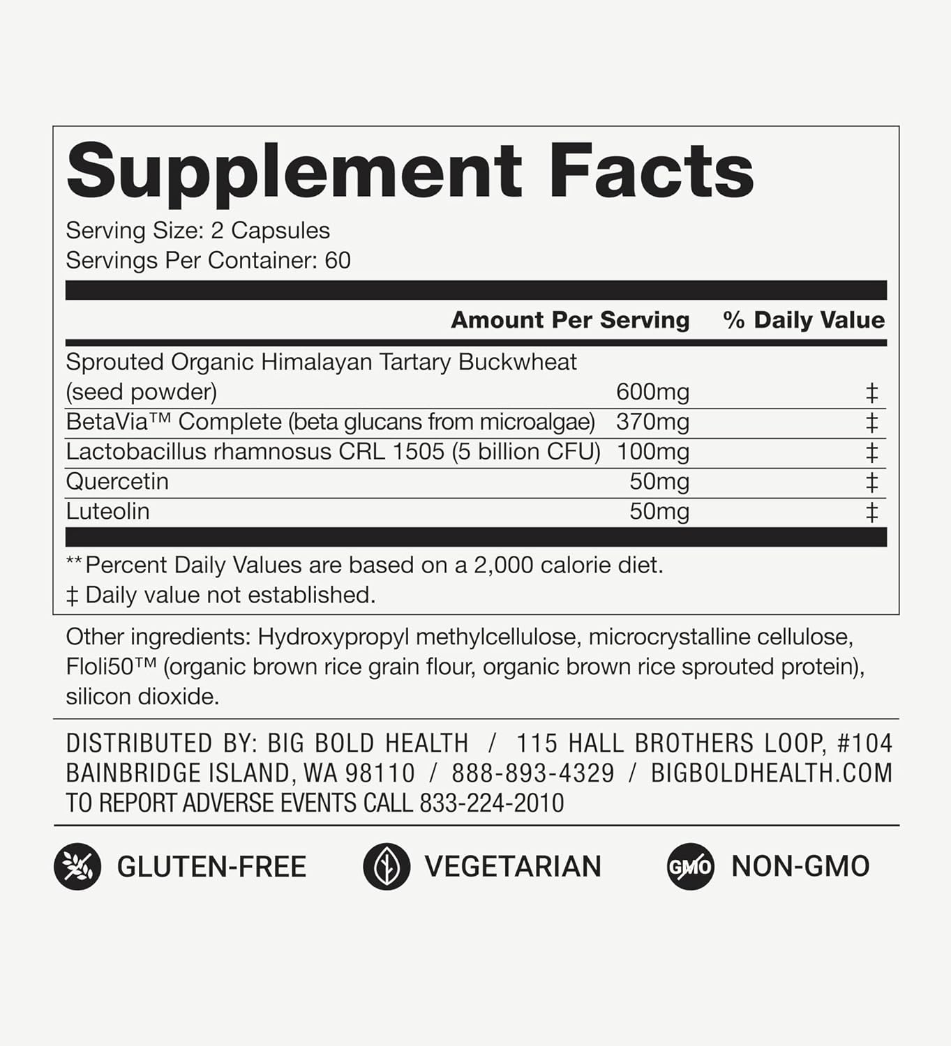 2 Month Supply of Microbiome Rejuvenate™ with Sprouted Himalayan Tartary Buckwheat for Gut Health & Immune Resilience