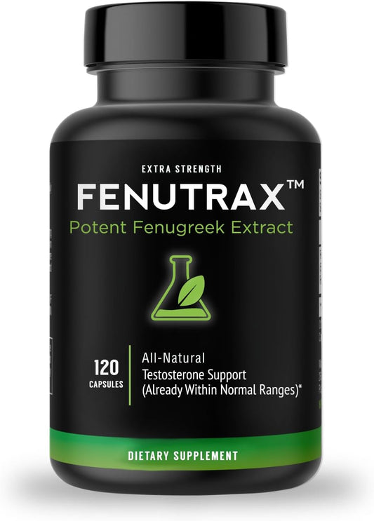 2-Month Supply of VitaMonk FenuTrax Fenugreek Extract - Supports Muscle Growth, Energy, and Drive in Men - Potent Fenugreek Seed Extract