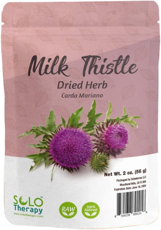 2 oz Solo Therapy Milk Thistle Herb Tea in Resealable Bag - Cardo Mariano Herbal Tea from Mexico