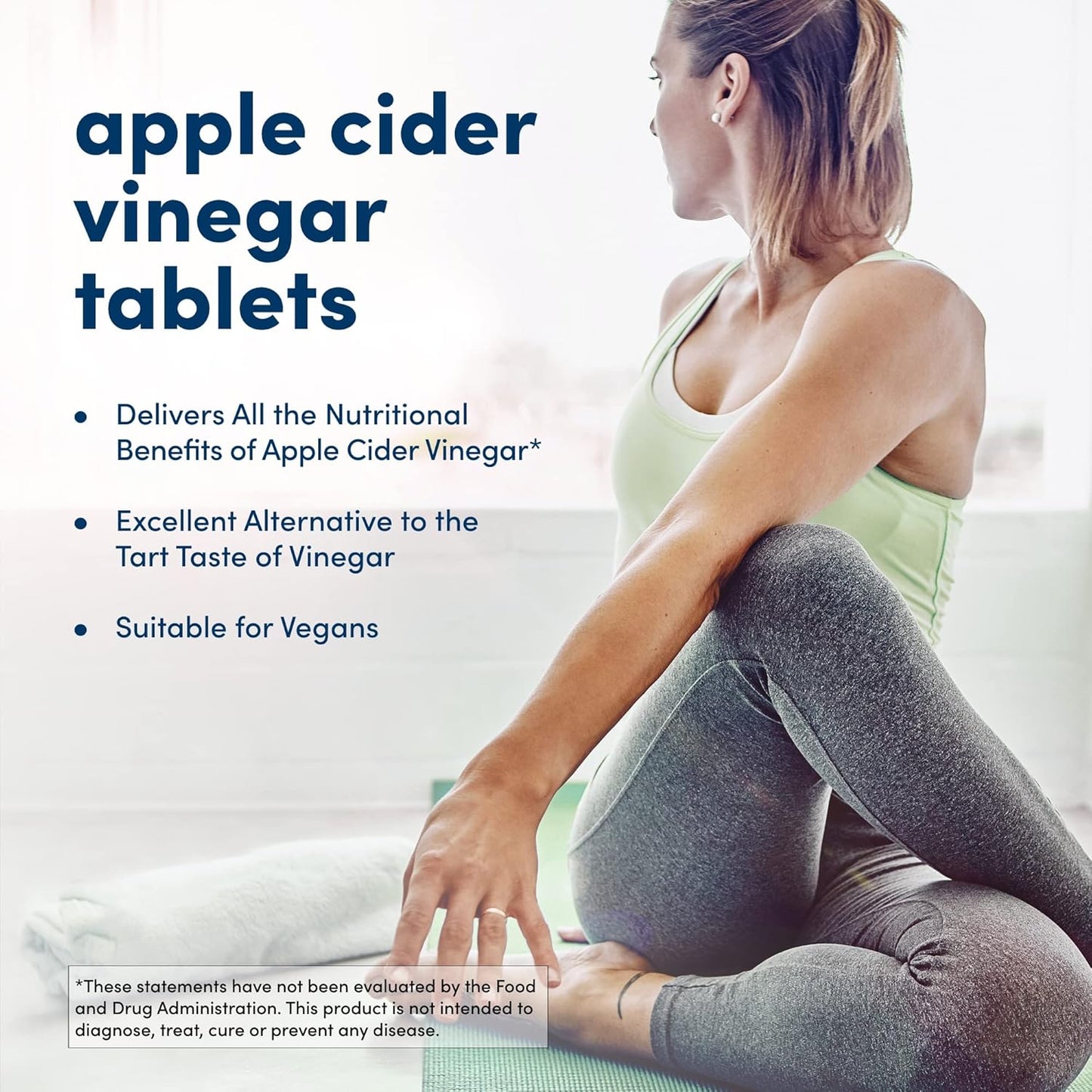 2-Pack American Health Apple Cider Vinegar Tablets - 200 Servings, 480mg Per Serving - Non-GMO, Vegetarian, Gluten Free