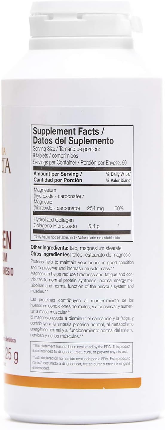 2 Pack Ana Maria LaJusticia Collagen with Magnesium - 450 Tabs - Skin Rejuvenation, Nervous System Support, Bone & Teeth Health - Spain