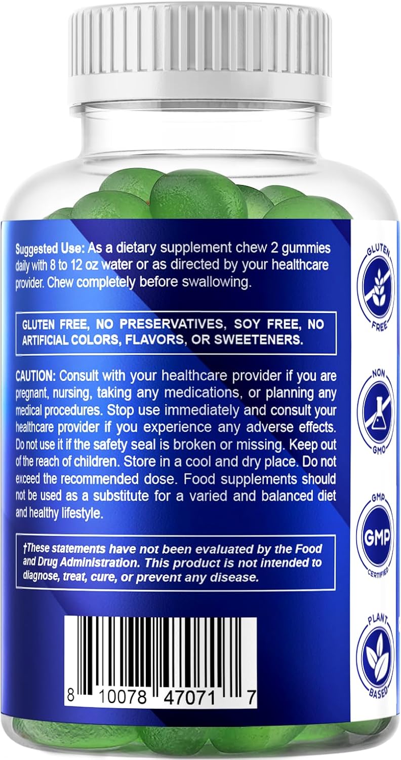 2 Pack Ashwagandha Gummies - 60 Vegan Gummies with 30X Concentrate Extract - High Withanolides Content