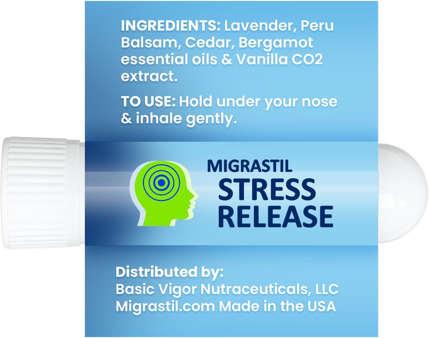 2-Pack Bundle: Made in USA Unscented Magnesium Cream & Stress Release Inhaler