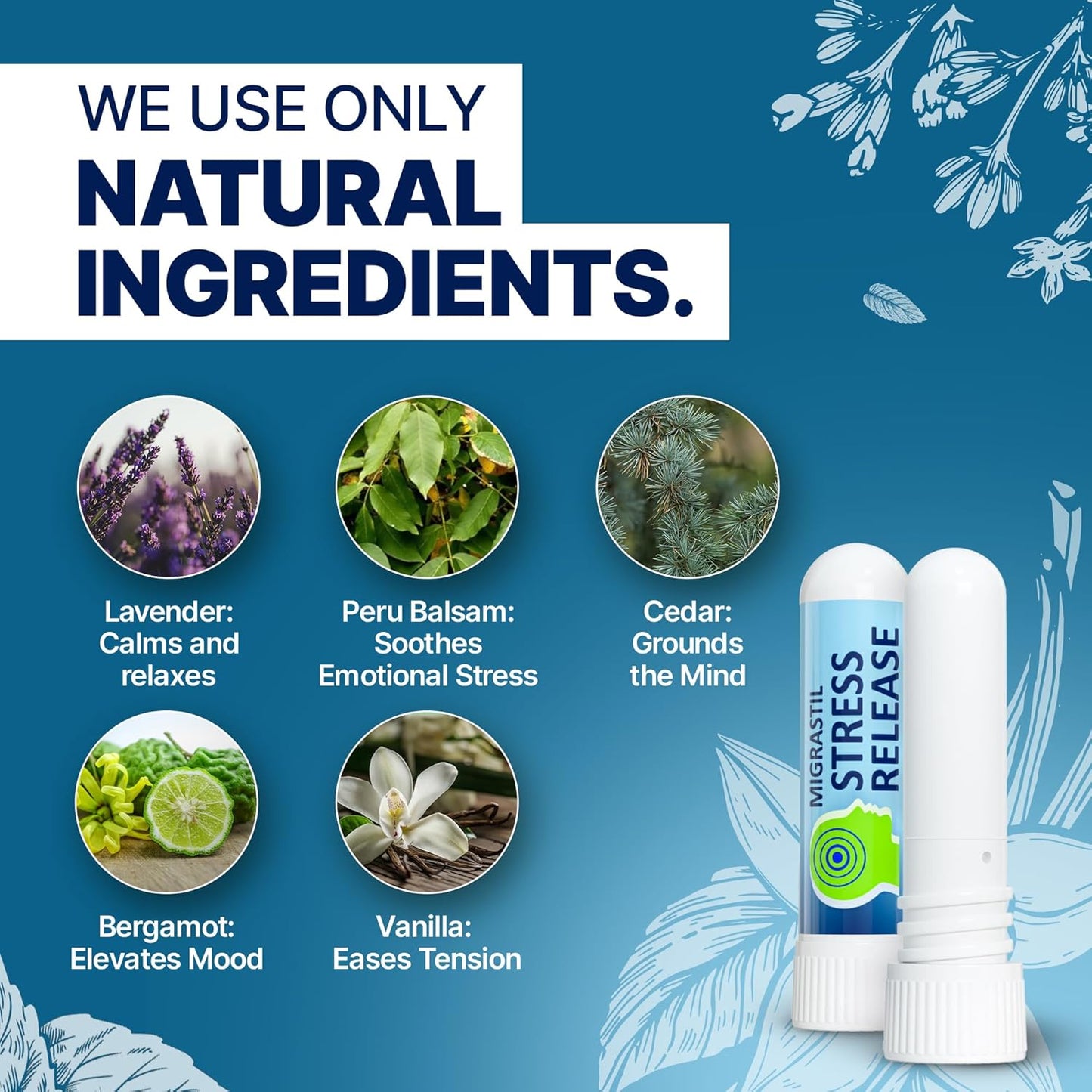 2-Pack Bundle: Made in USA Unscented Magnesium Cream & Stress Release Inhaler