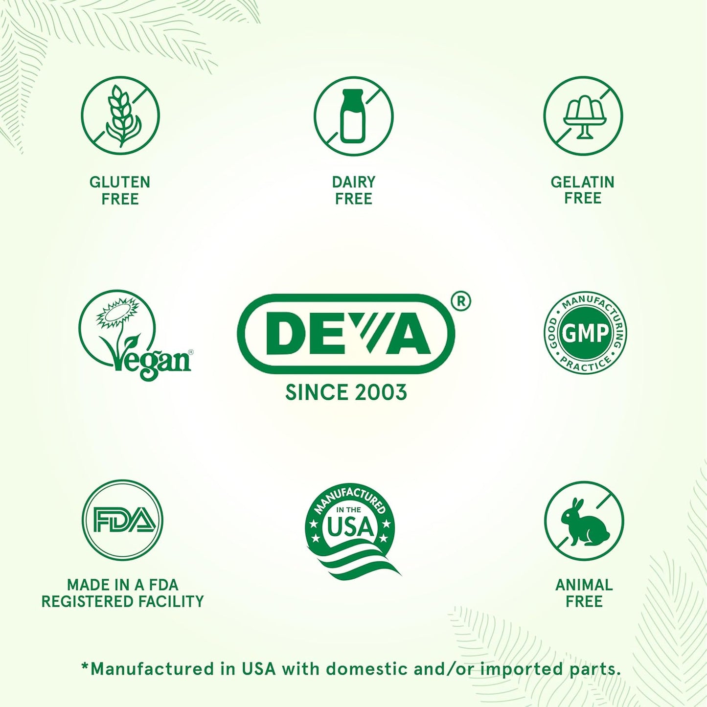 2-Pack DEVA Vegan Omega-3 DHA-EPA Capsules, Delayed Release, 90 Capsules Each, Made from Micro Algae