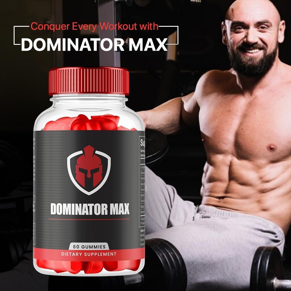 2 Pack Dominator Max Gummies - Advanced Formula for Max Performance and Muscle Growth, All Natural Supplement for Overall Health Support (120 Gummies)