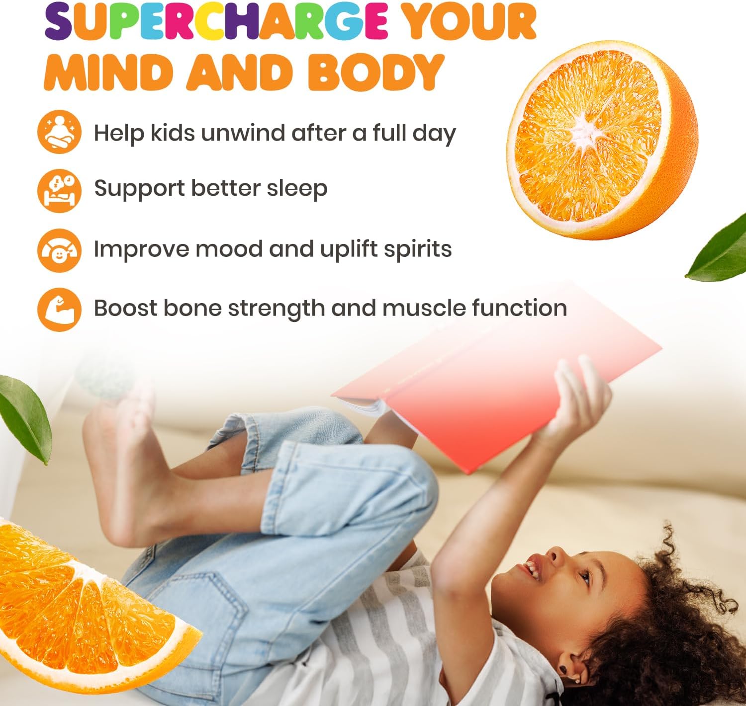 2-Pack Dr. Moritz Orange Flavored Sugar-Free Magnesium Citrate Gummies for Kids and Adults - Non-GMO - 120 Count