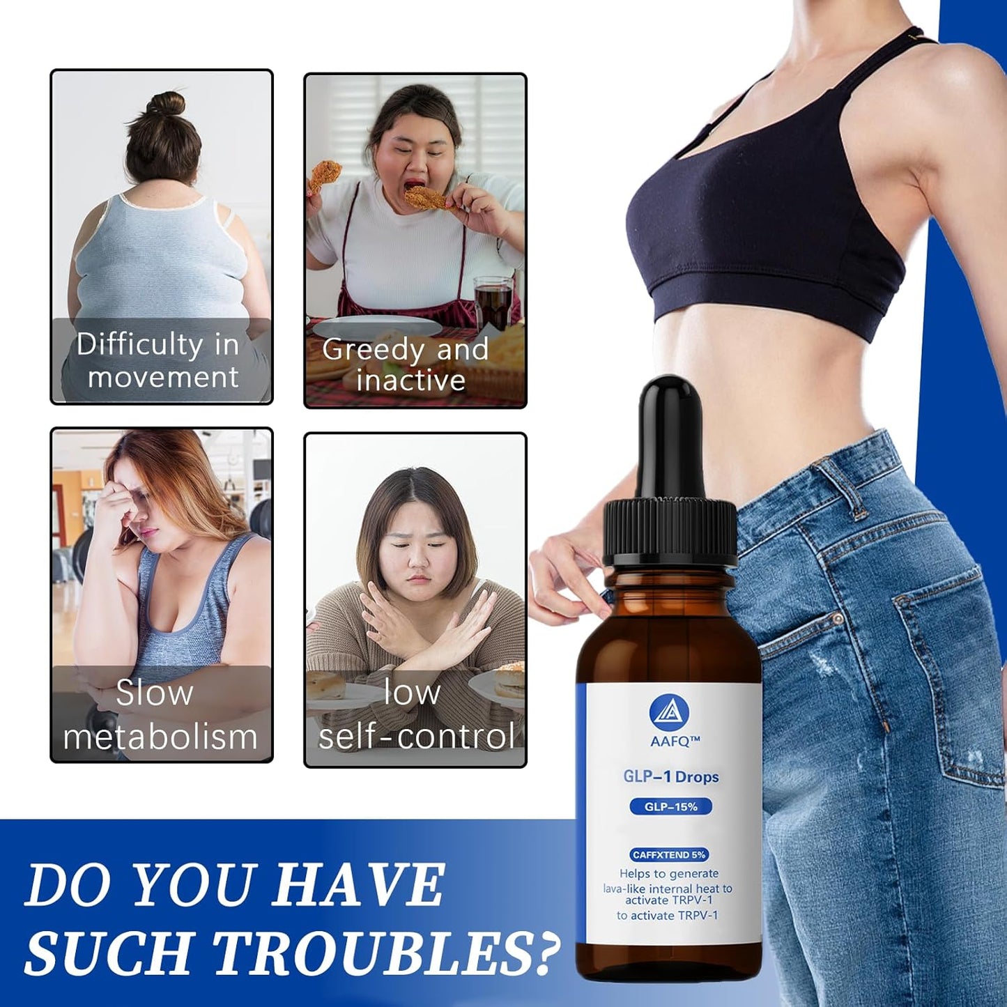 2 Pack Fast-Acting Glp-1 Supplement Drops, Easy to Use, Appetite & Weight Control (2 Fl Oz)