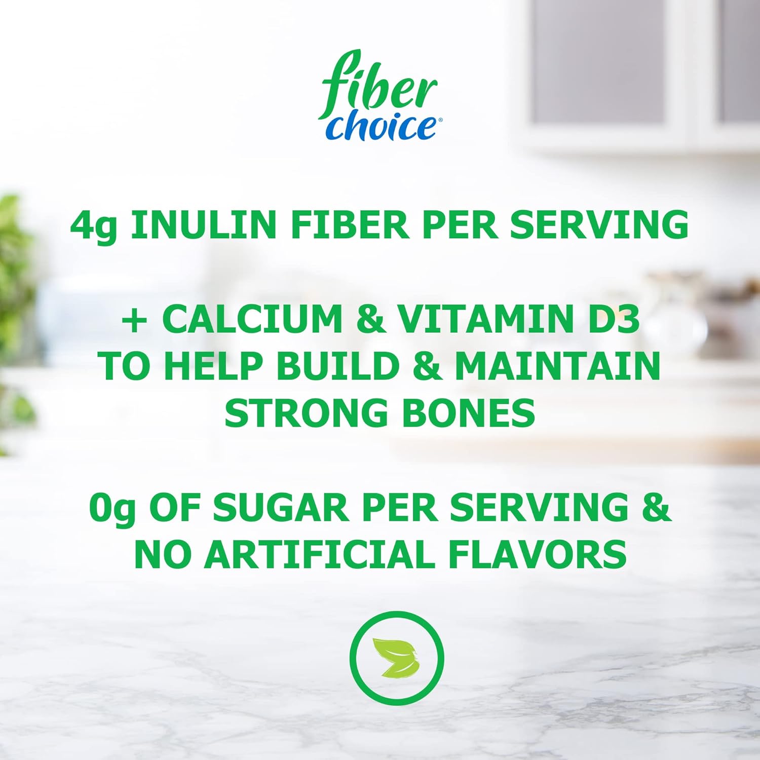 2 Pack Fiber Choice Bone Health Prebiotic Chewable Tablets with Calcium & Vitamin D, Assorted Berry - 90 Count