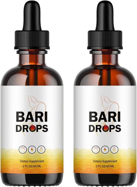 2-Pack GLP-1 Supplement Drops for Bariatric Support - Liquid Extract Formula