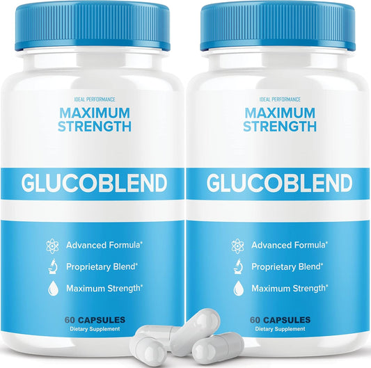 2-Pack Glucoblend Capsules Supplement for Ideal Performance (120 Capsules)