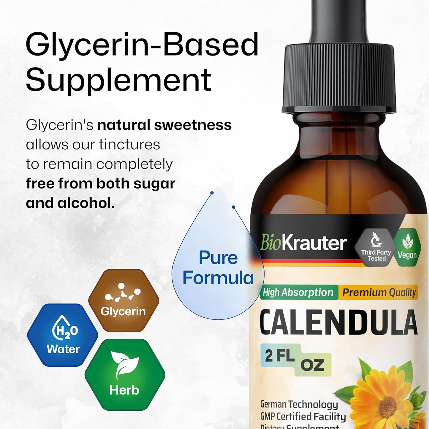 2-Pack Goldenseal and Calendula Tinctures - 2 Fl. Oz. Each