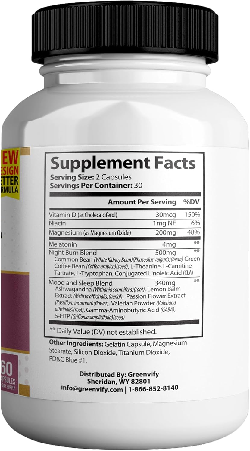 2 Pack Greenvify FitXpress Burner: Powerful Anabolic Recovery Formula with Natural Sleep Aid, Magnesium, Ashwagandha