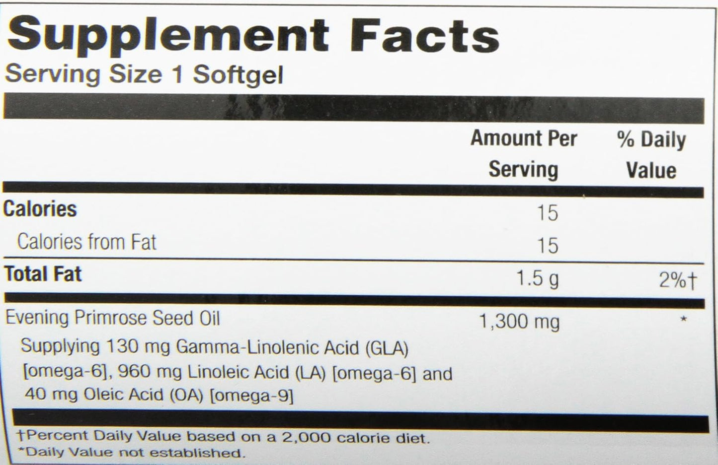 2 Pack Health From the Sun Evening Primrose Oil 1300 Mg Softgels, 60-Count Each - Omega-6 Supplement for Skin & Hormonal Balance
