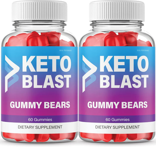 2 Pack Ketosis Blast Gummies 800mg - Weight Loss Support (120 Gummies)