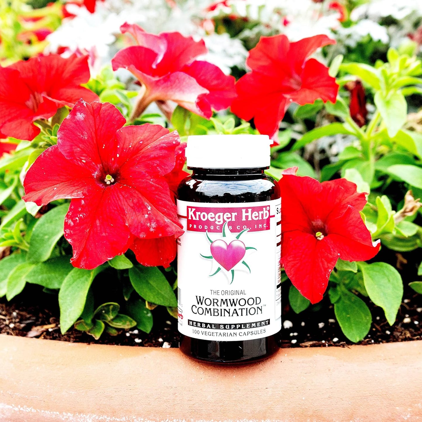 2 Pack Kroeger Herb Wormwood Combination 100 V-Cap Supplements