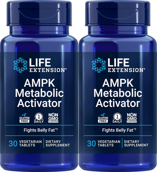 2-Pack Life Extension AMPK Metabolic Activator - 30 Vegetarian Tablets