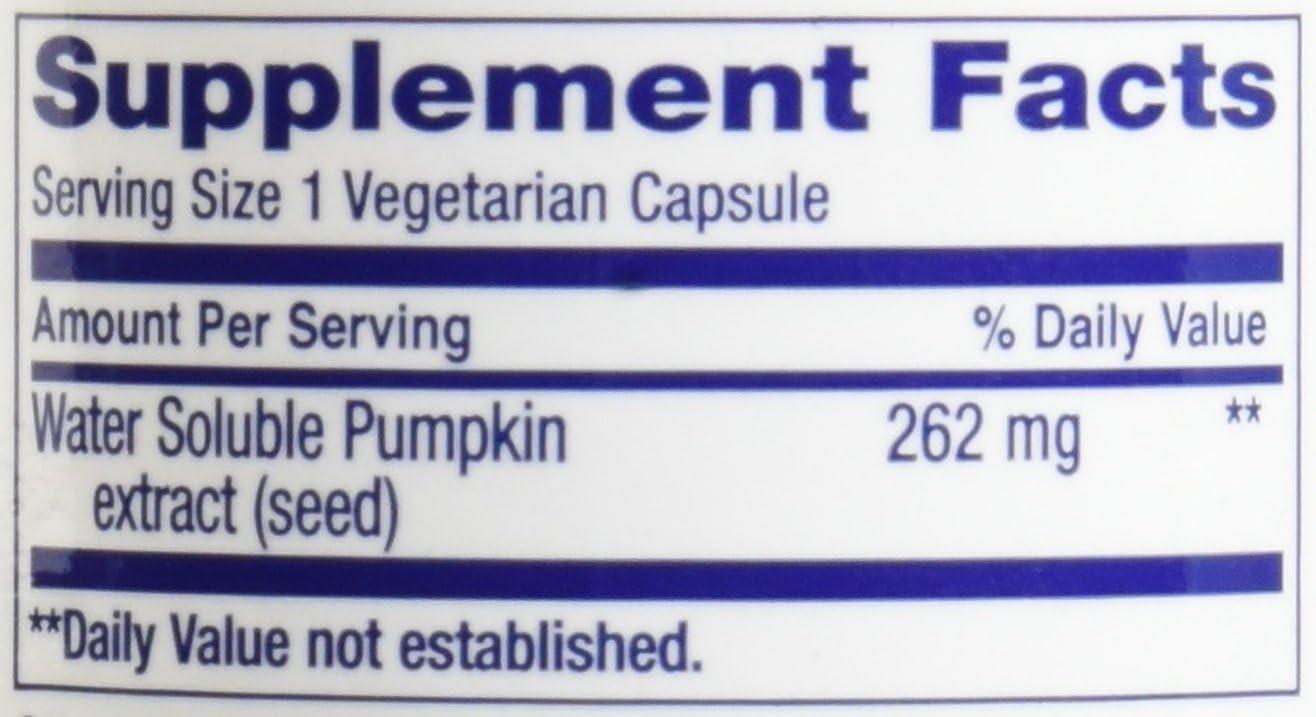 2-Pack Life Extension Water-Soluble Pumpkin Seed Extract Capsules - 60 Vegetarian Capsules
