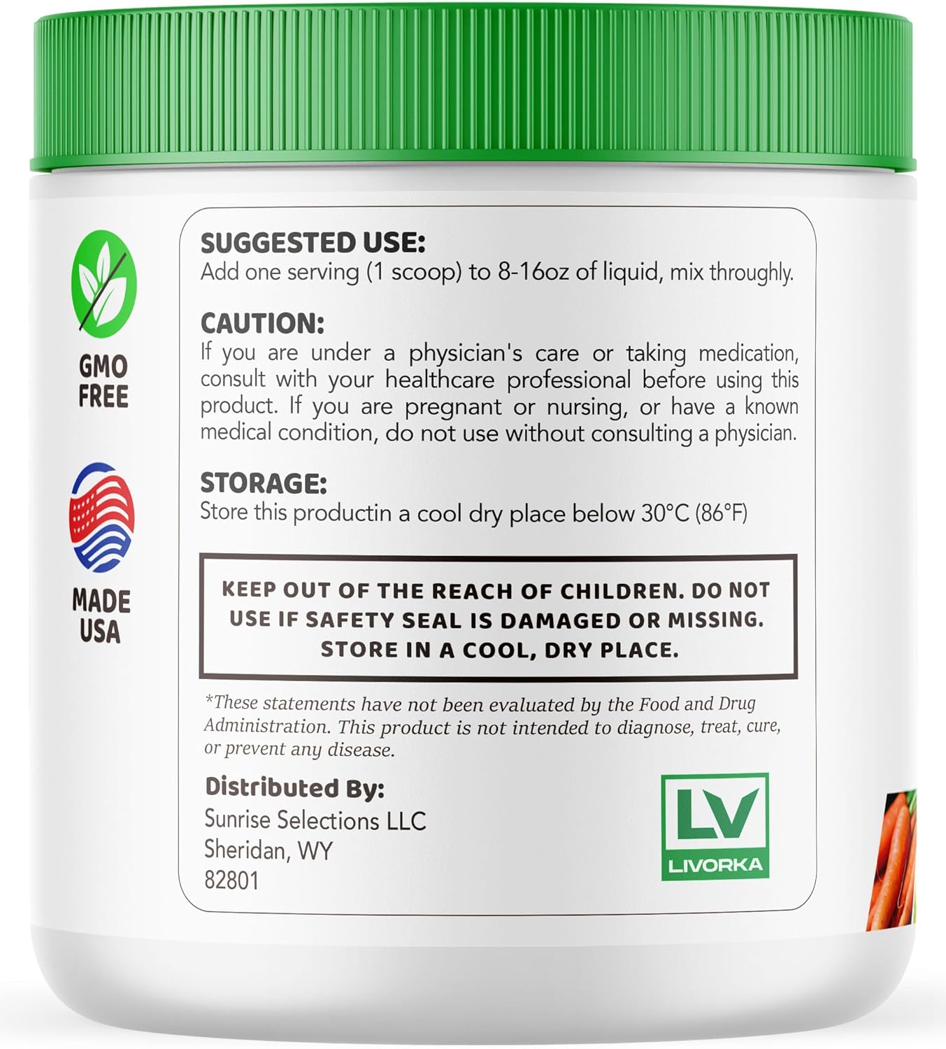 2-Pack LIVORKA Lean Body Tonic Powder - Advanced Formula, All Natural, 60 Servings for 2 Months