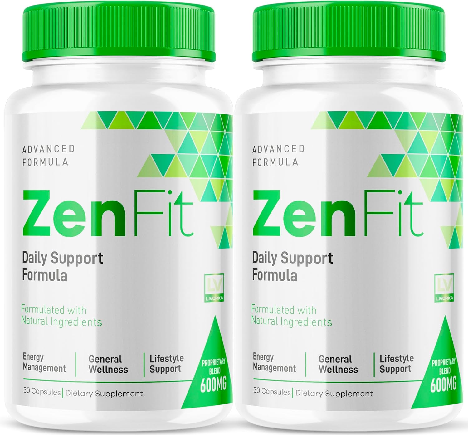 2-Pack LIVORKA Zenfit Capsules - Natural Zenfit Supplement for 2 Months - Advanced Formula Zenfit Pills