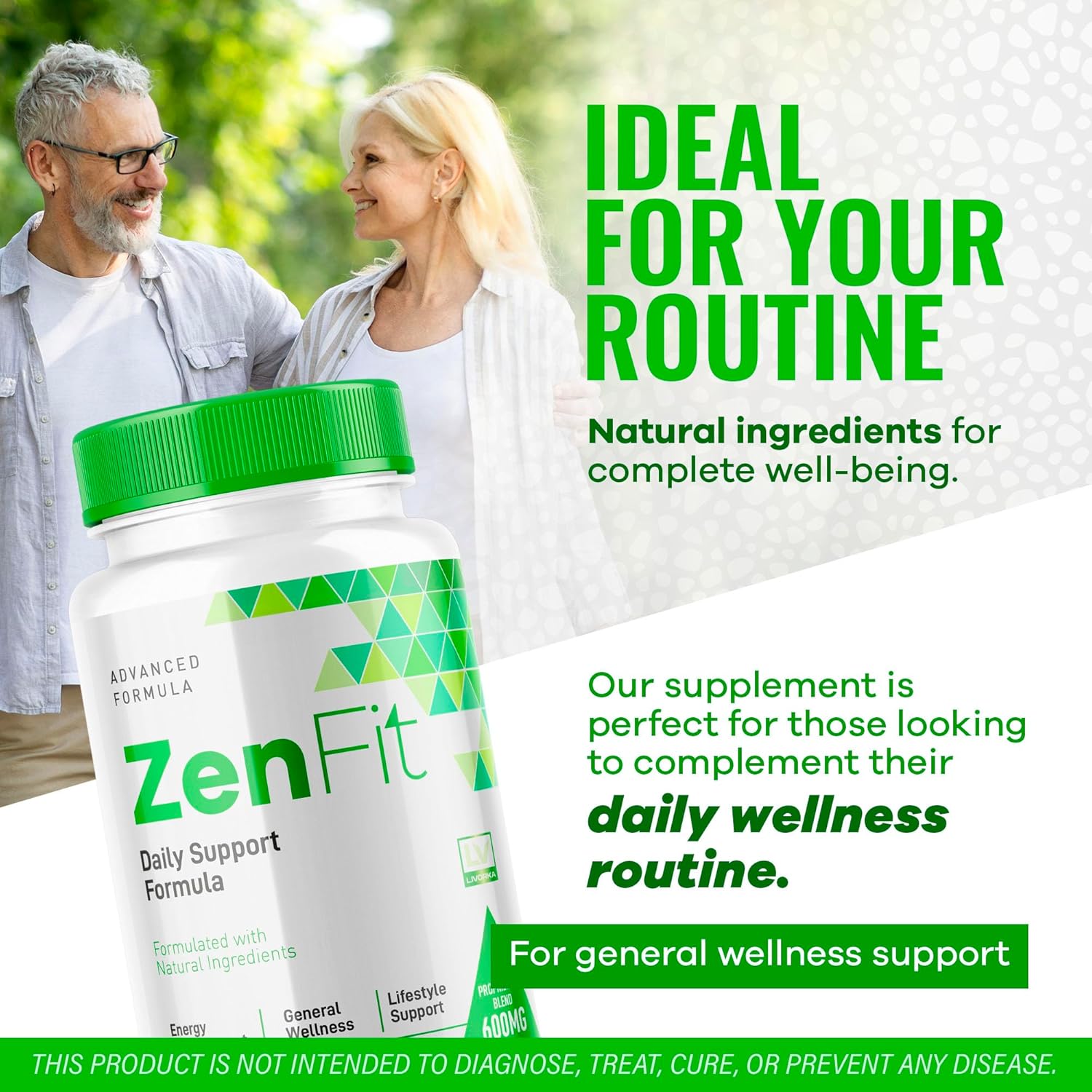 2-Pack LIVORKA Zenfit Capsules - Natural Zenfit Supplement for 2 Months - Advanced Formula Zenfit Pills