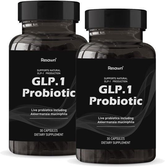 2-Pack MAPUG GLP-1 Probiotic Capsules - 500M AFU Multi-Strain Probiotic with Prebiotic, Supports GLP-1 Production, Appetite Control, Delayed Release, Third-Party Tested, Men & Women