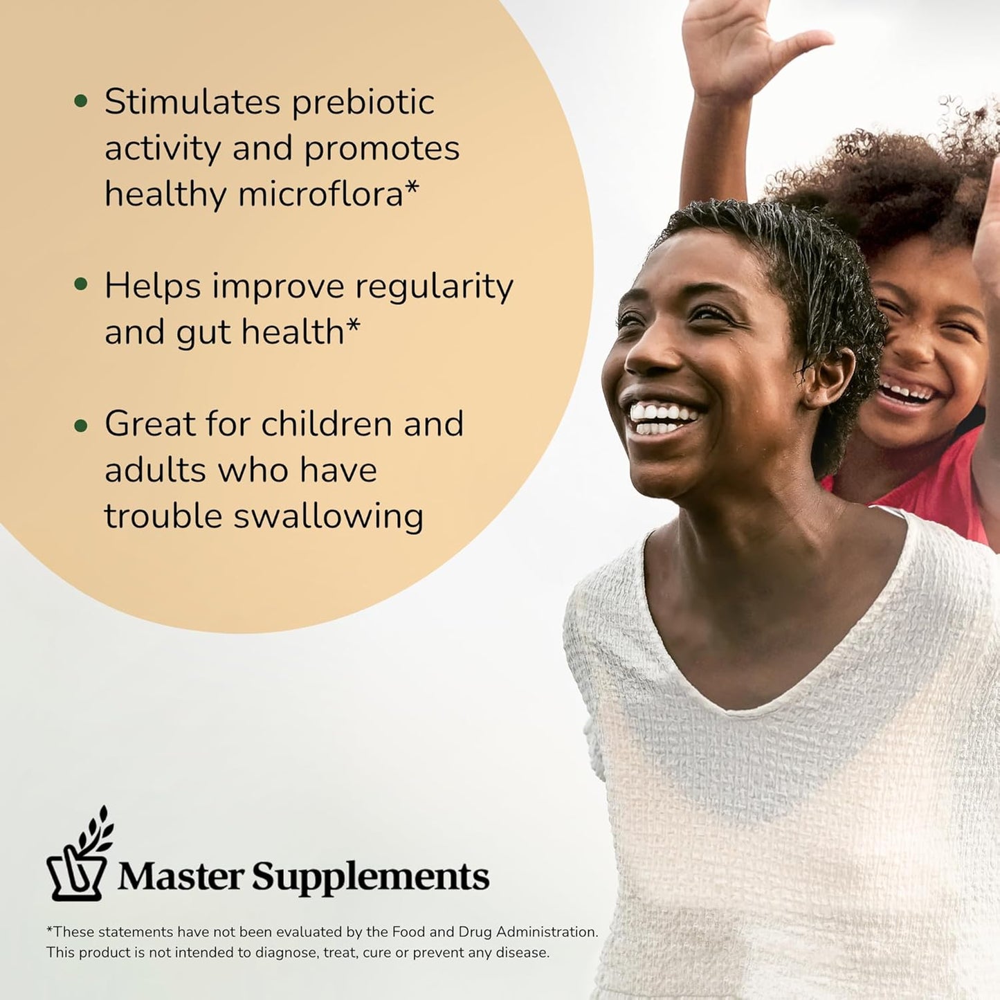 2-Pack Master Supplements Granular Theralac Probiotic Powder - 1.05 oz, 80 Servings - Vegan & Gluten Free Gut Health Support for Kids